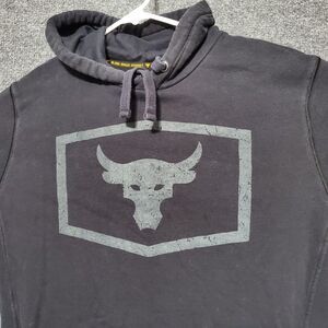 Under Armour Project Rock Warm Up Training Hoodie Mens Medium Charged Brahma